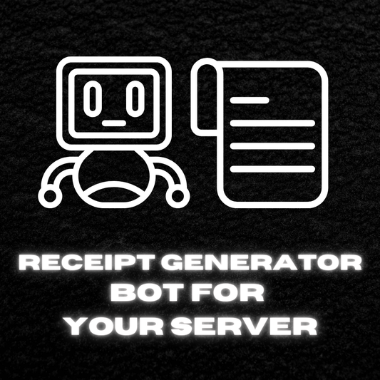 Receipt Generator Bot - For your server