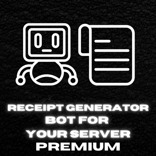 Receipt Generator Bot - For your server (PREMIUM)